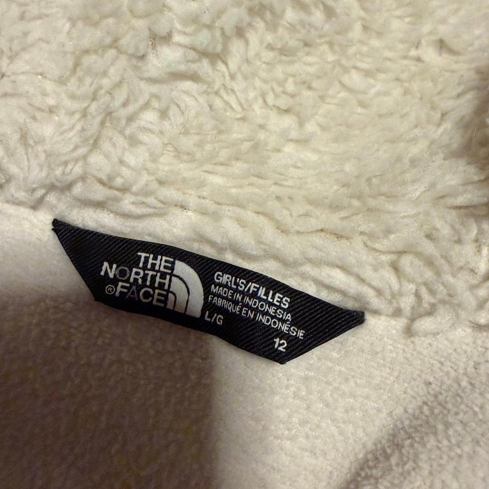 The North Face Girls Size 12 600 Fill Down Puffer Jacket Hooded Mauve Pink - Picture 7 of 8
